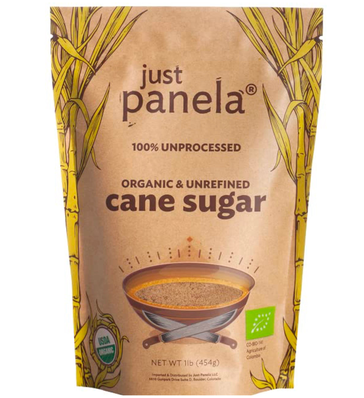 Just Panela Organic and Unrefined Cane Sugar 1lb