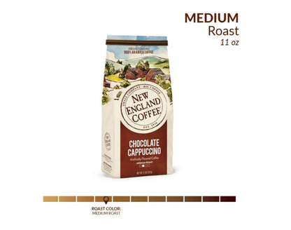 New England Coffee Chocolate Cappuccino Medium Roast Ground Coffee 11oz