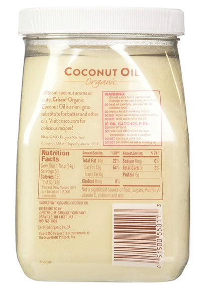 Crisco Refined Organic Coconut Oil 27oz