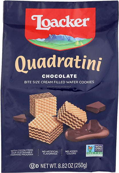 Loacker Quadratini Chocolate Wafer 8.82 oz