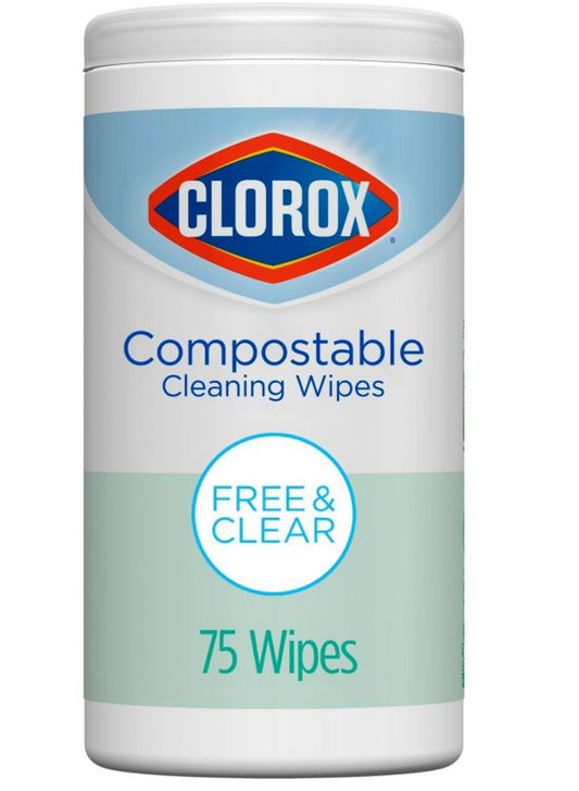 Clorox Compostable Cleaning Wipes 75ct