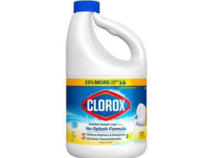 Clorox Splash Less Liquid Bleach Crisp Lemon 77oz