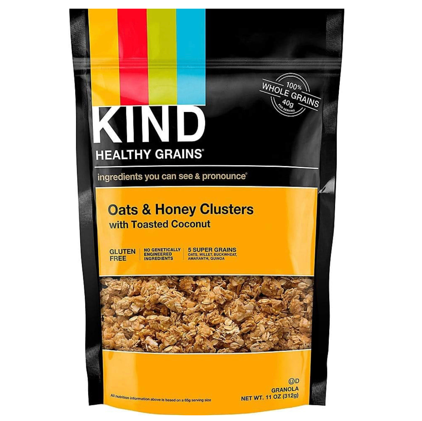 KIND Healthy Grains Oats & Honey Clusters With Toasted Coconut 11oz