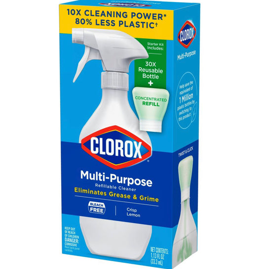 Clorox Refillable Concentrate Spray Multi Purpose Cleaner Starter Kit 1.13oz