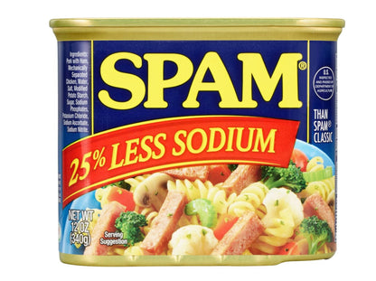 Spam 25% Less Sodium 12oz