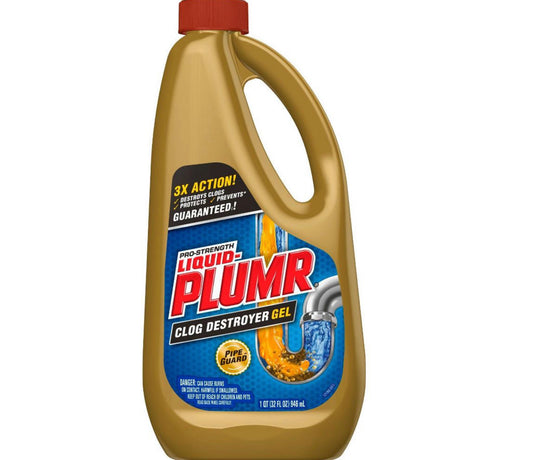 Plumr Pro-Strength Clog Remover Full Clog Destroyer 32oz