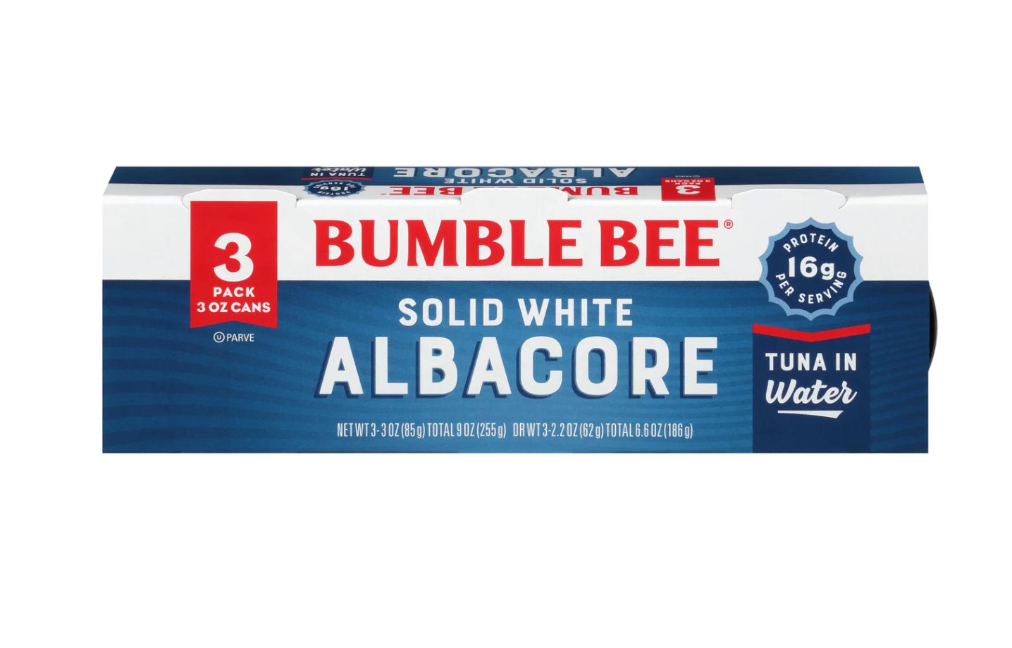 Bumble Bee Solid White Albacore Tuna In Water 3oz 3pk