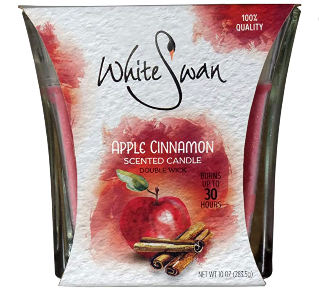 White Swan Scented Candles Apple Cinnamon 10oz
