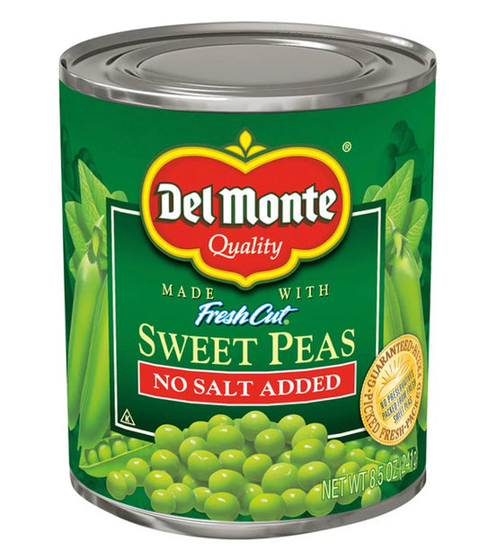 Del Monte Sweet Peas No Salt Added 8.5oz