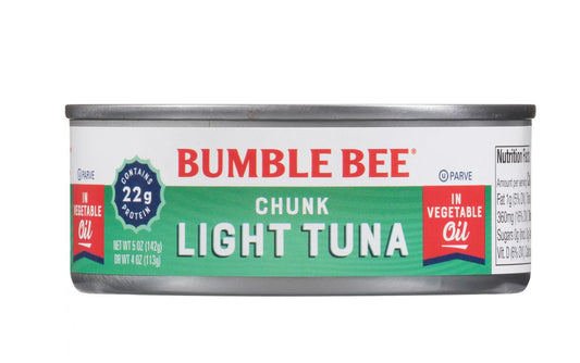 Bumble Bee Chunk Light Tuna In Vegetable Oil 5oz