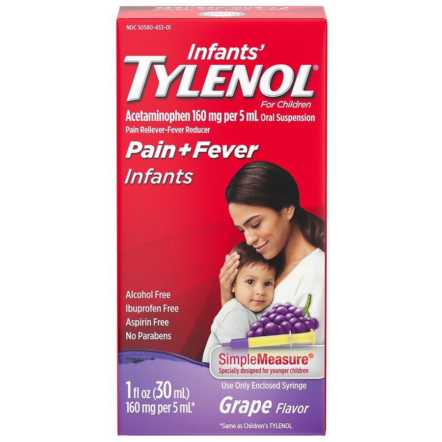 Infants Tylenol Pain Fever For Children 1oz (30ml)