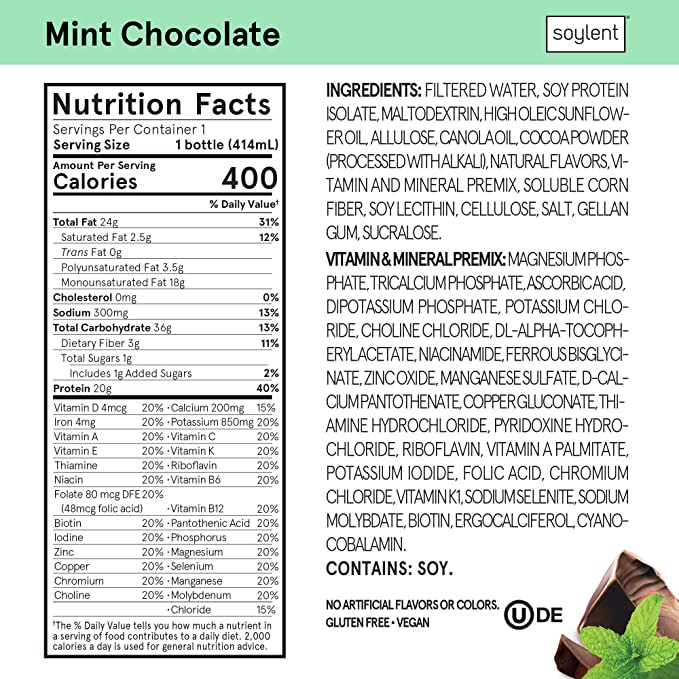 Soylent Mint Chocolate 14oz