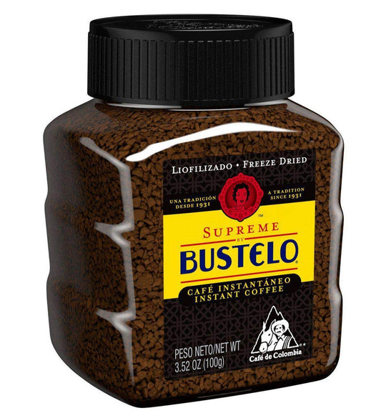 Cafe Bustelo Supreme Regular Freeze Dried Instant Coffee 3.52oz