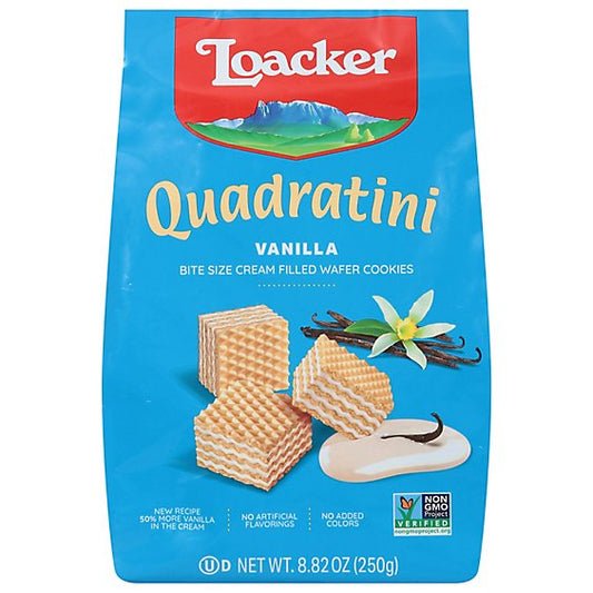 Loacker Quarrantini Vanilla Wafer 8.82 oz