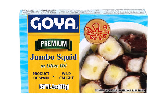 Goya Jumbo Squid In Olive Oil 4oz