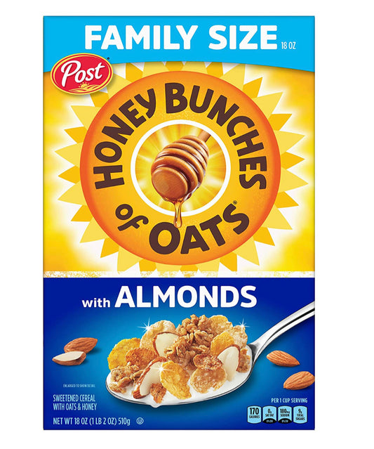 Post Honey Bunches Of Oats With Almonds 18oz