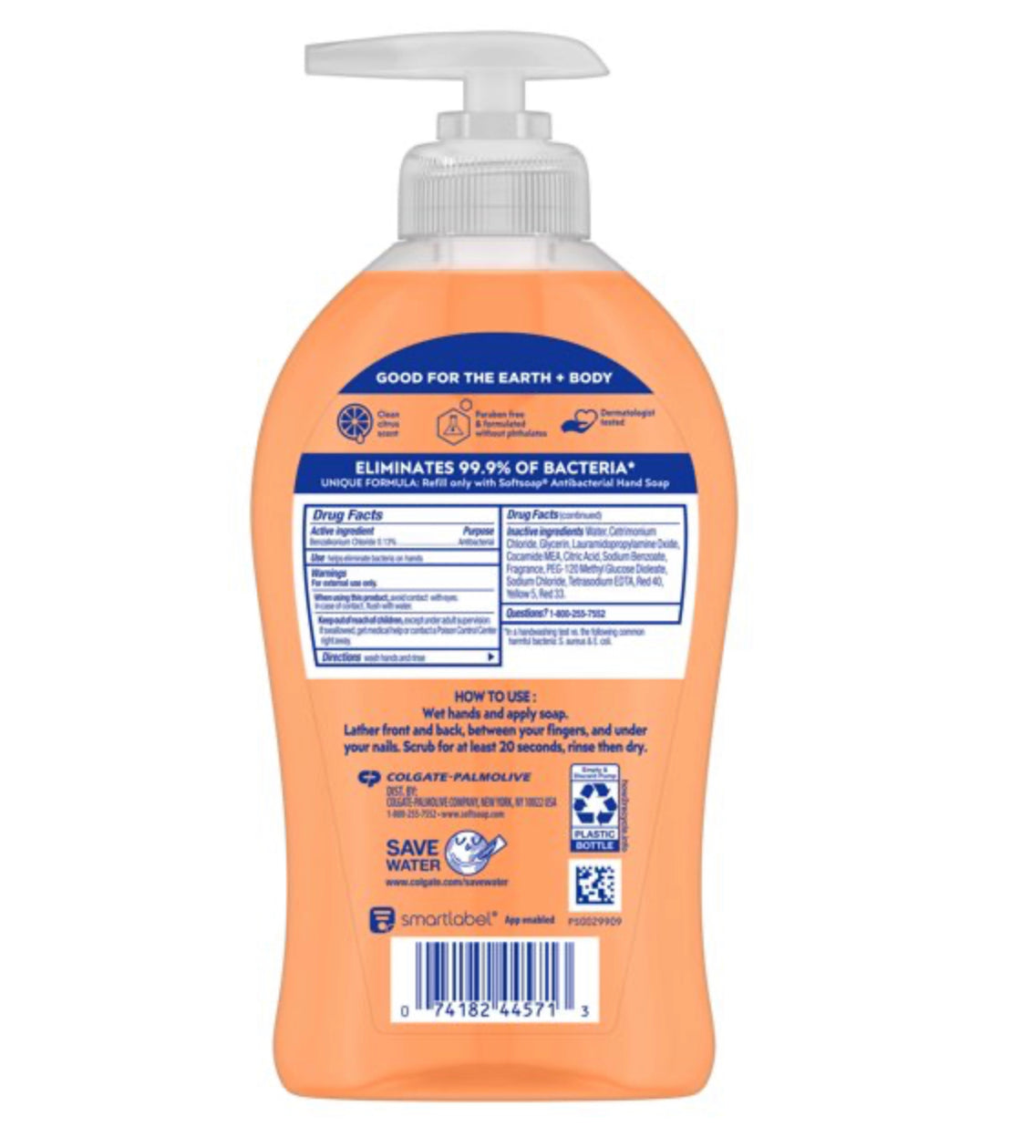 Softsoap Antibacterial Liquid Hand Soap Crisp Clean 11.25oz