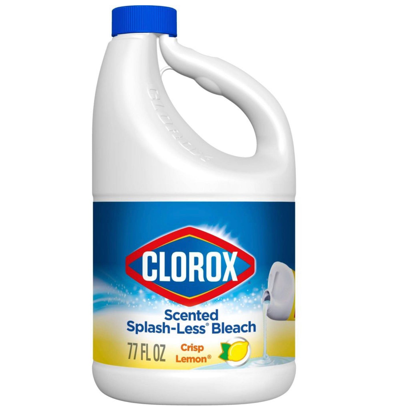 Clorox Splash Less Liquid Bleach Crisp Lemon 77oz