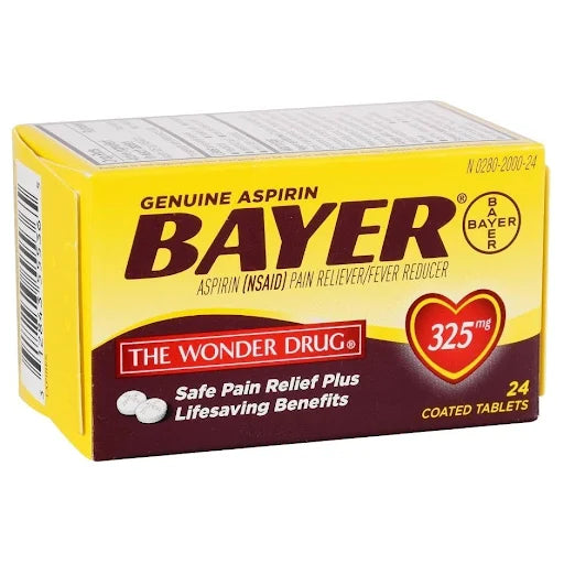 Genuine Aspirin Bayer 24 Coated Tablets