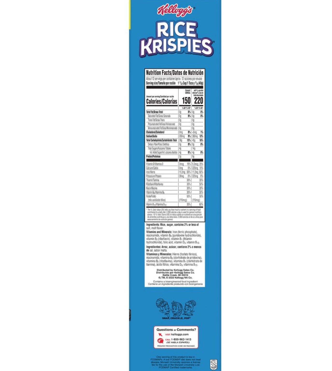 Kellogg's Rice Krispies 18oz