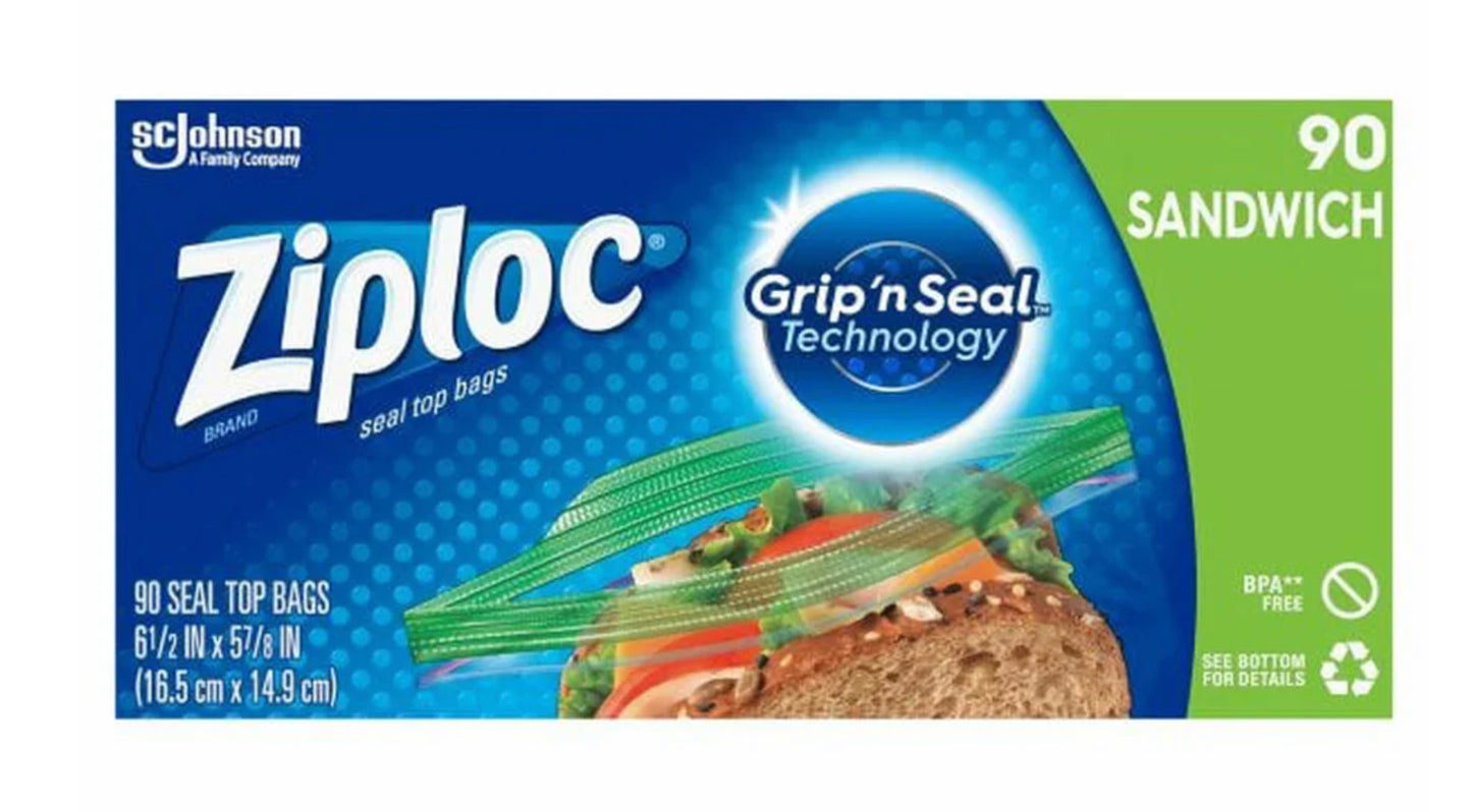 Ziploc 90 Sandwich 90 bags