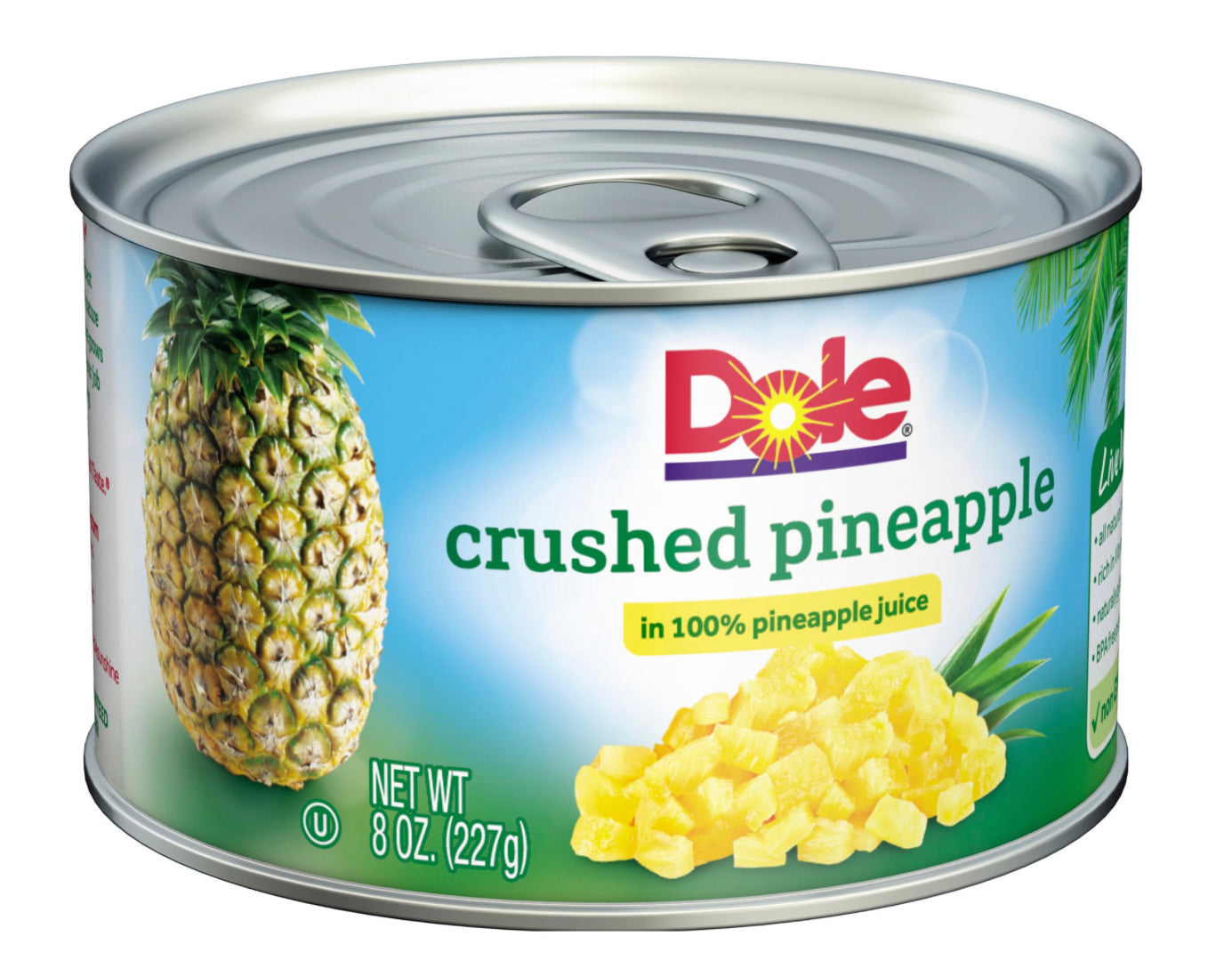 Dole Crushed Pineapple In 100% Pineapple Juice 8oz