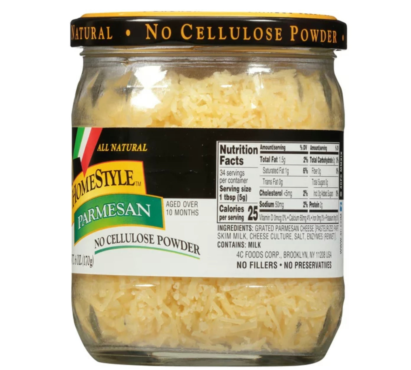 4C Homestyle Parmesan Grated Cheese 6oz