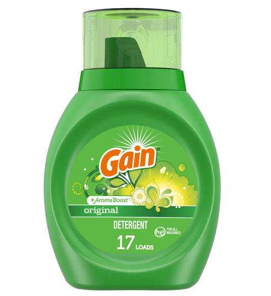 Gain Original Aroma Boost Liquid Laundry Detergent 25oz 17 Loads