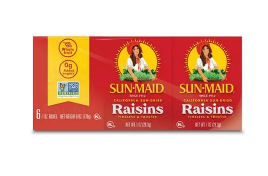 Sun Maid California Sun Dried Raisins 1oz 6ct