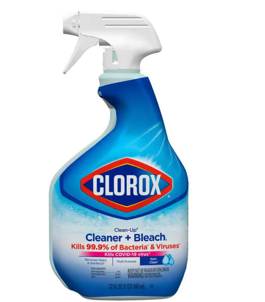 Clorox All Purpose Cleaner With Bleach Spray Rain Clean Scent 32oz