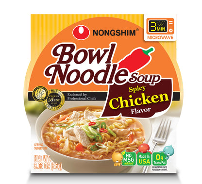 Nongshim Bowl Noodle Soup Spicy Chicken 3.03oz