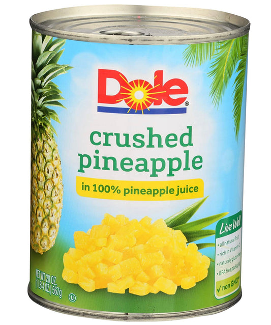 Dole Crushed Pineapple In Juice Crushed 20oz