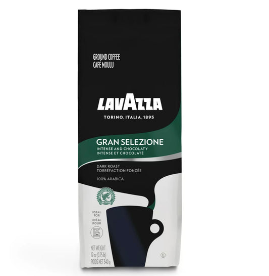 Lavazza Gran Selezione Dark Roast Ground Coffee Blend 12oz