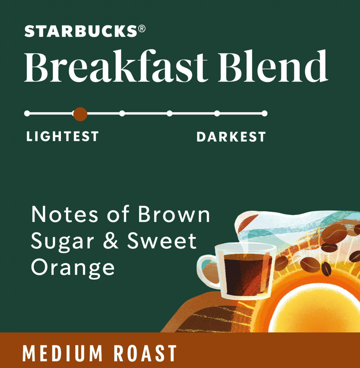Starbucks Breakfast Blend Medium Roast Ground Coffee 12oz