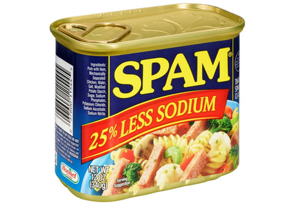 Spam 25% Less Sodium 12oz