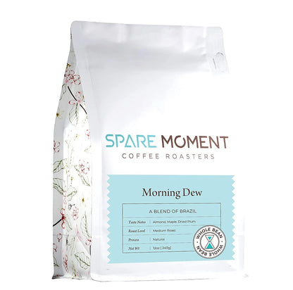 Spare Moment Coffee Morning Dew Medium Roast Whole Bean Coffee 12oz