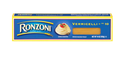 Ronzoni Vermicelli Long Thin Pasta 10