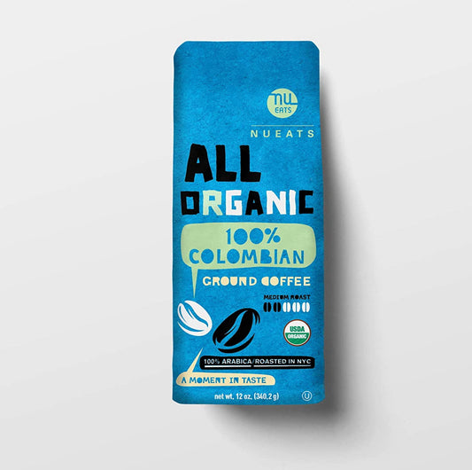 NuEats All Organic 100% Colombian Ground Coffee 12oz