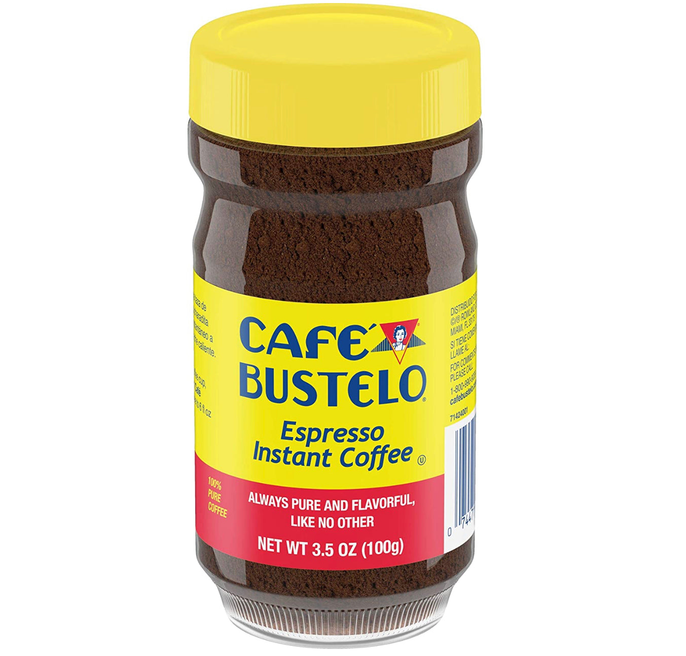 Cafe Bustelo Espresso Style Dark Roast Instant Coffee 3.5oz