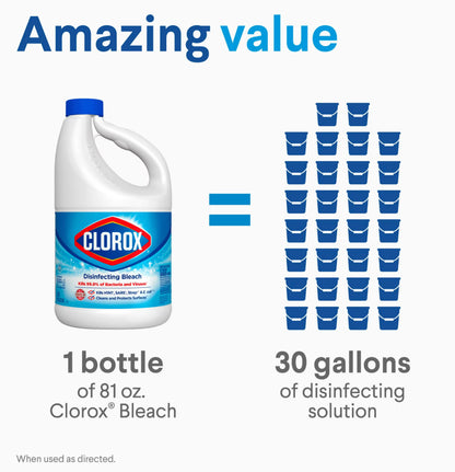 Clorox Disinfecting Liquid Bleach 81oz