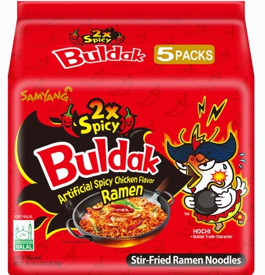 Buldak Ramen Artifical Spicy Chicken Flavor 5pk