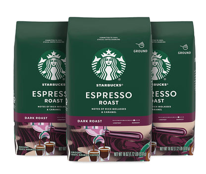 Starbucks Espresso Roast Dark Roast Ground Coffee 12oz