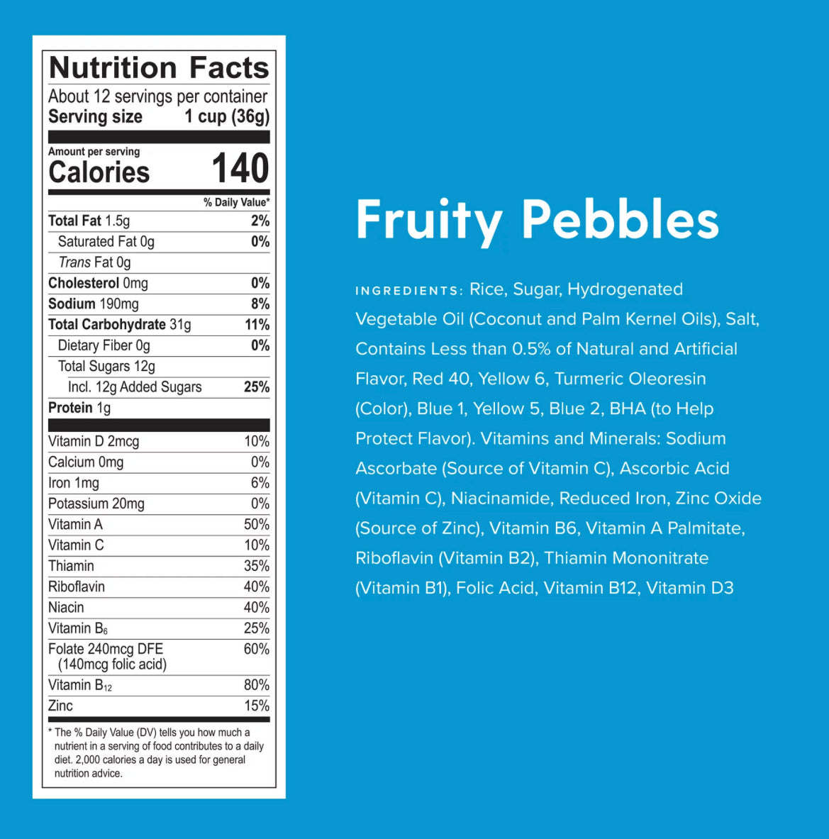 Post Fruity Pebbles 11oz