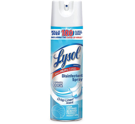 Lysol Disinfectant Spray Crisp Linen Scent 19oz