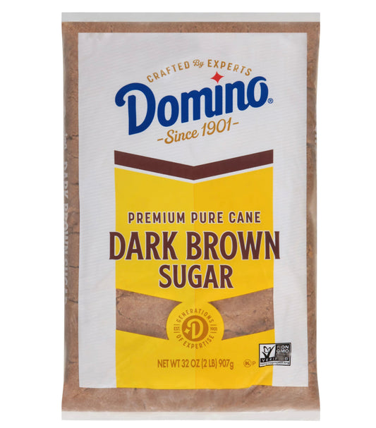 Domino Premium Pure Cane Dark Brown Sugar 2lb