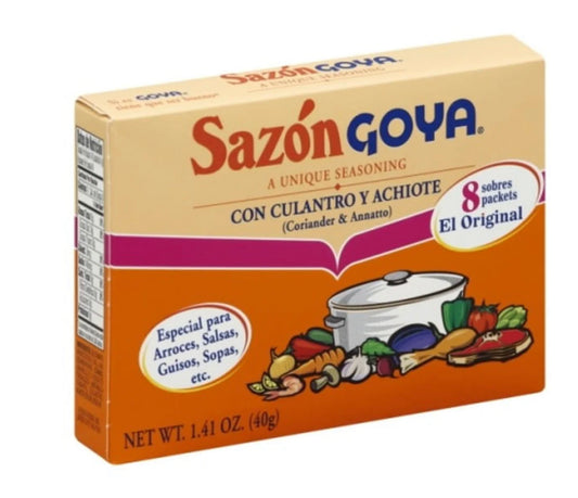 Goya Sazón Con Culantro & Achiote 1.41oz 8pk