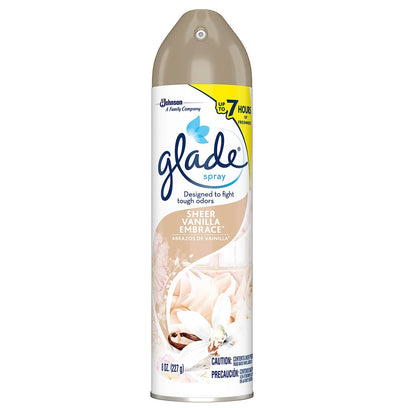 Glade Spray Sheer Vanilla Embrace 8oz