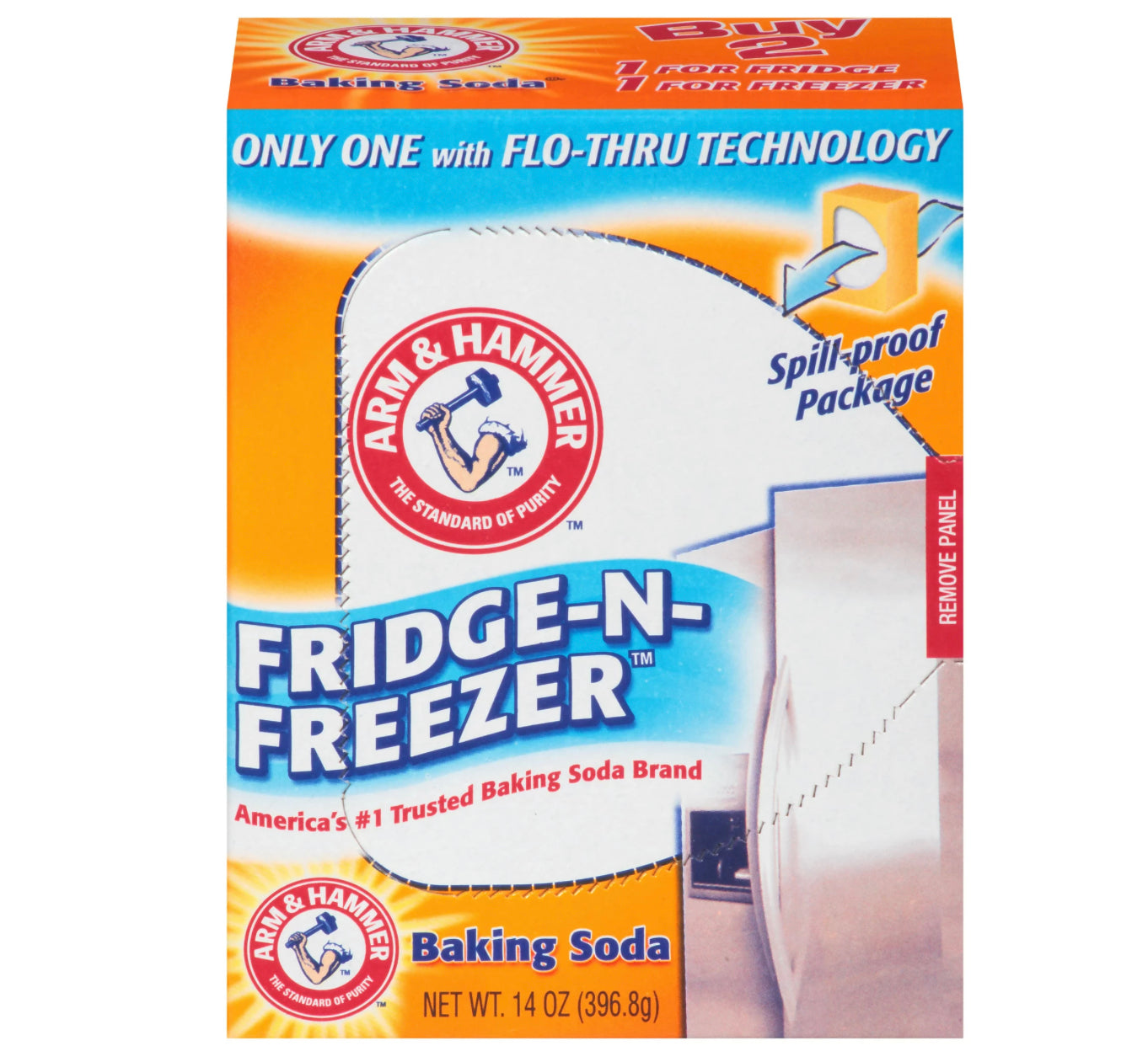 Arm & Hammer Baking Soda Fridge-n-Freezer Odor Absorber 14oz