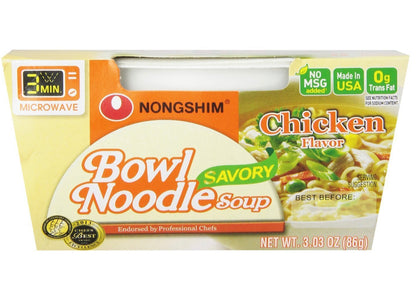 Nongshim Bowl Noodle Soup Savory Chicken Flavor 3.03oz