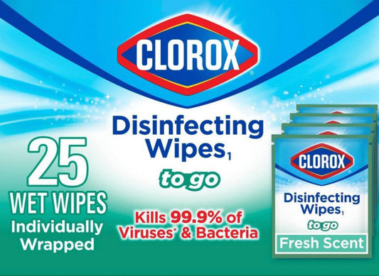 Clorox Disinfecting Wipes To Go 25ct